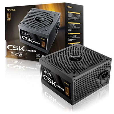Antec CSK DC 750W PSU 80+ Bronze Non-Modular ATX PCIe 5.1 Ready Antec CSK DC 750W PSU 80+ Bronze Non-Modular ATX PCIe 5.1 Ready